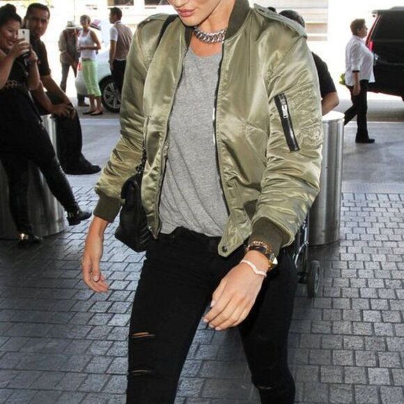 WILFRED FREE Aritzia Crop Aviator Bomber Jacket in Cognac XS Puff Fall Jacket - Picture 1 of 14